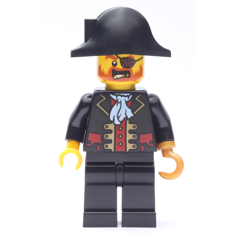 Lego Pirate - Captain, Black Legs, Pearl Gold Hook