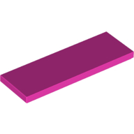 Lego Tile 2 x 6 / Dark Pink
