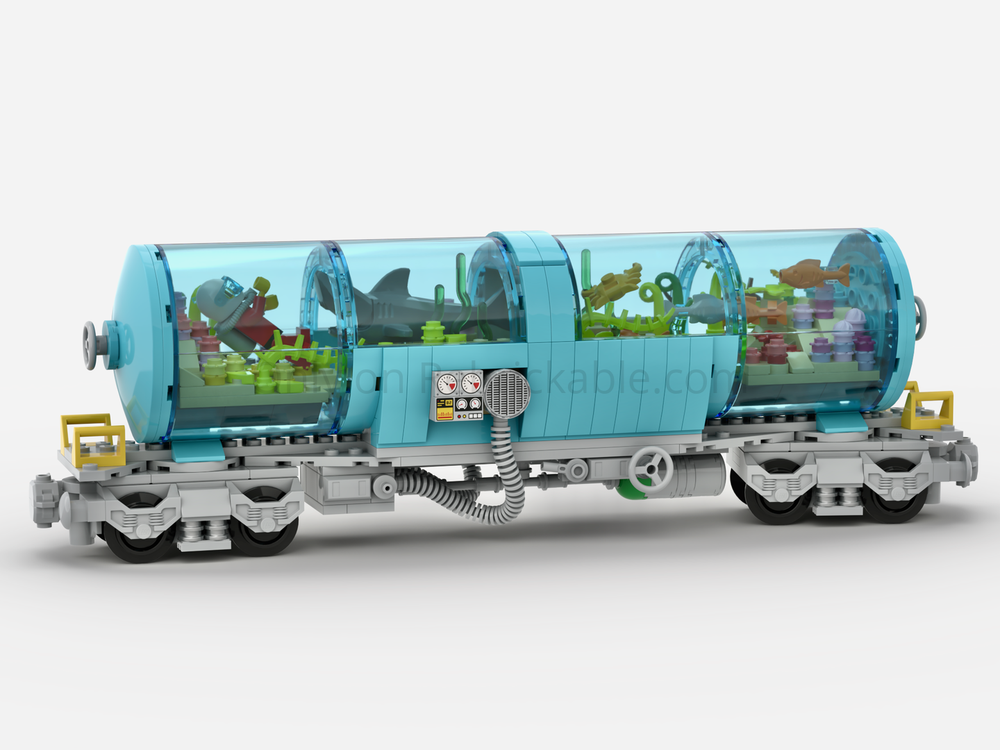 Lego Aquarium Tank Train Wagon