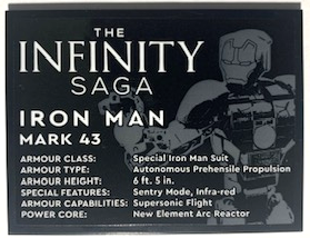 Lego Slope 10 6 x 8 with The Infinity Saga Iron Man Mark 43 Pattern (Sticker) - Set 76206 / Black