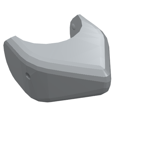 Lego Animal Body Part, Shark Head / Light Bluish Gray