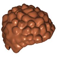 Lego Hair Coiled and Short / Dark Orange