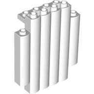 Lego Panel 2 x 6 x 6 Log Wall [Palisade] / White