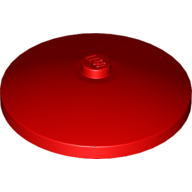 Lego Dish 4 x 4 Inverted [Radar] / Red