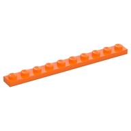 Lego Plate 1 x 10 / Orange