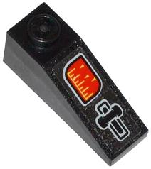 Lego Slope 33 3 x 1 with Red Gauge and Black Lever Pattern (Sticker) - Set 76000