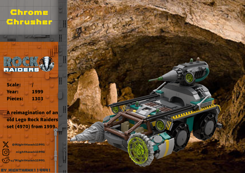Lego Rock Raiders Chrome Crusher