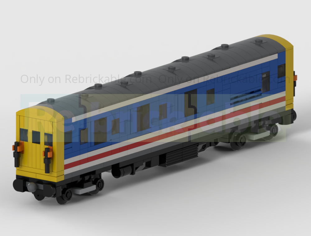 Lego 4-Wide BR Class 419 Motor Luggage Van (MLV) Battery Electric Train In Network Southeast Livery