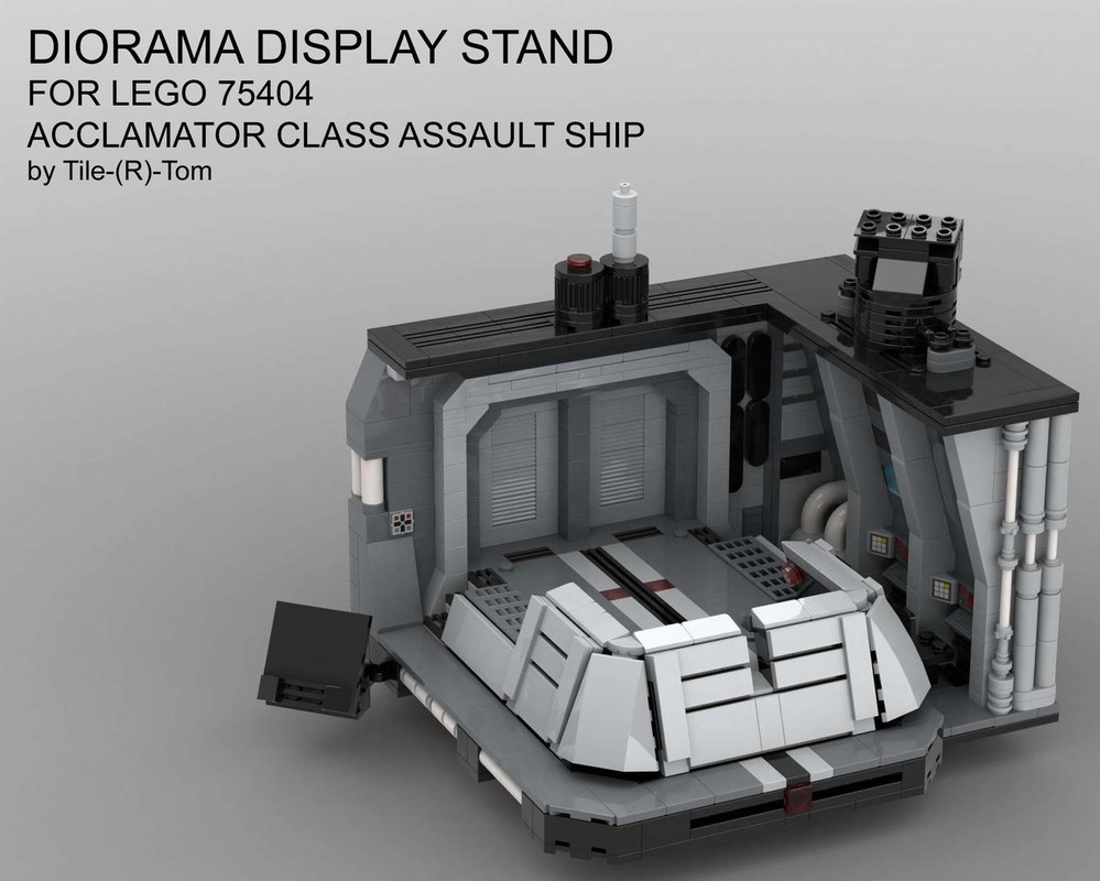 Lego Diorama Display Stand for 75404 Acclamator Class Assault Ship
