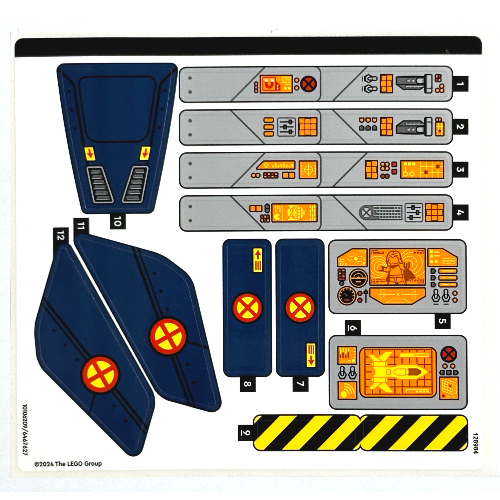 Lego Sticker Sheet for Set 76281-1 / [No Color/Any Color]