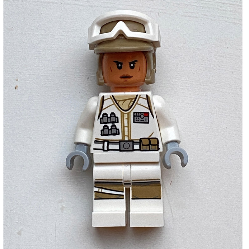 Lego Rebel Trooper in Hoth Uniform, Dark Tan Hat, Nougat Head