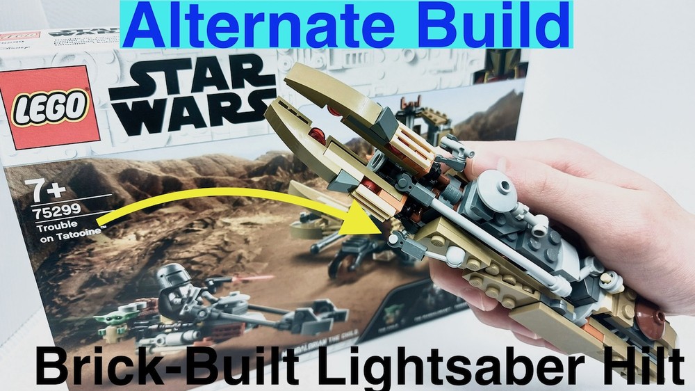 Lego Alternate Build Lightsaber Hilt - Trouble on Tatooine set