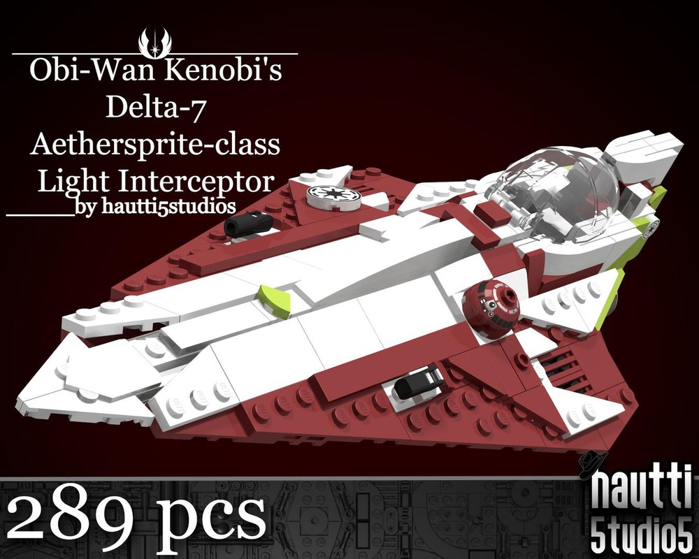 Lego Obi-Wan’s Delta-7 Aethersprite-class Light Interceptor (V1)