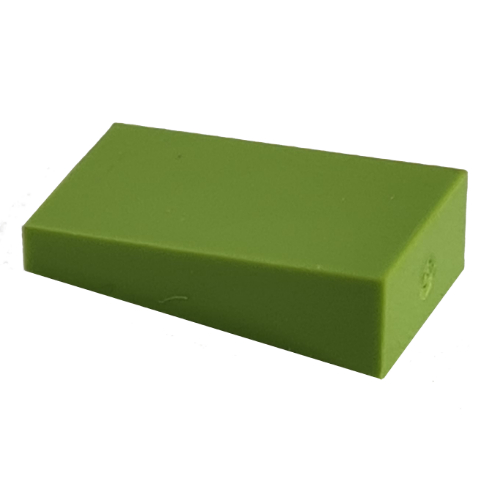 Lego Modulex Slope 1 x 2 (9 degree, 1:6 slope) / Modulex Pastel Green