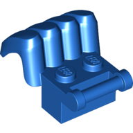 Lego Brick Special 1 x 2 with Bar, Hand with 4 Fingers / Blue