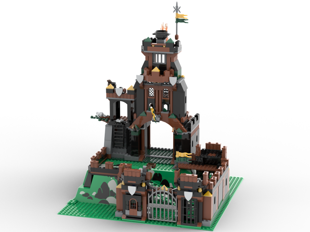 Lego Castle Kingdoms Dragon prison tower impregnable