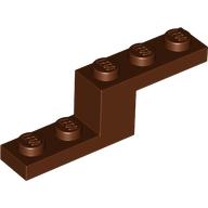 Lego Bracket 5 x 1 x 1 1/3 / Reddish Brown
