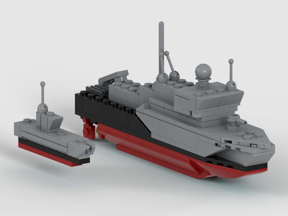 Lego MOC - Minensuchboot Ensdorf / + Seehund - M1094 - Mine Searching Vessel - German Navy - Class 352 -