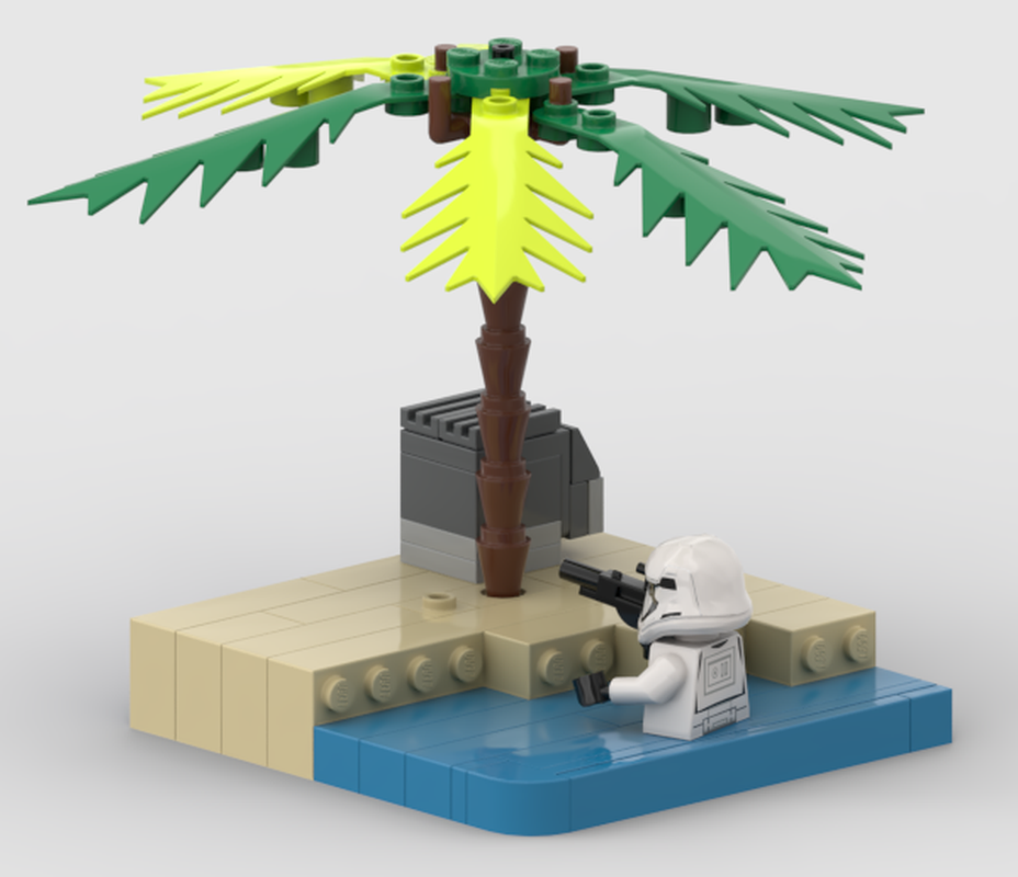 Lego Scarif Minifigure display