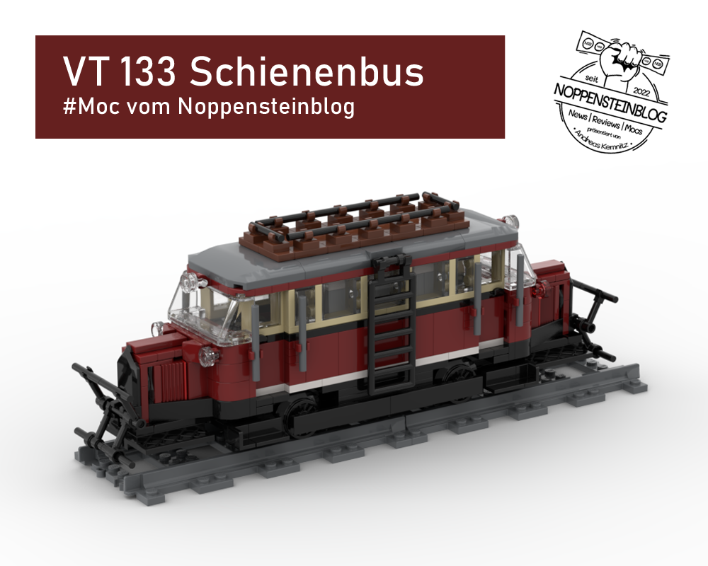 Lego VT 133 Wismarer Schienenbus Typ Hannover | VT 133 railbus of wismar city type hannover