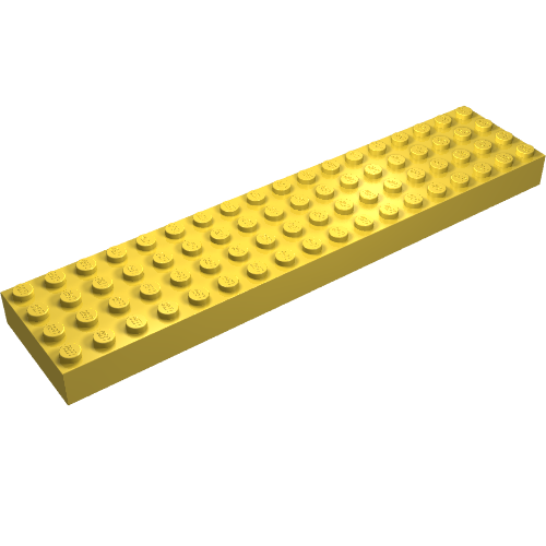 Lego Brick 4 x 18 / Yellow