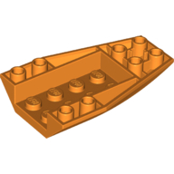 Lego Brick Wedged, Curved Inverted 6 x 4 / Orange