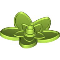 Lego Duplo Plant / Leaf / Flower, 5 Points / Lime