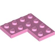 Lego Plate 4 x 4 Corner / Bright Pink