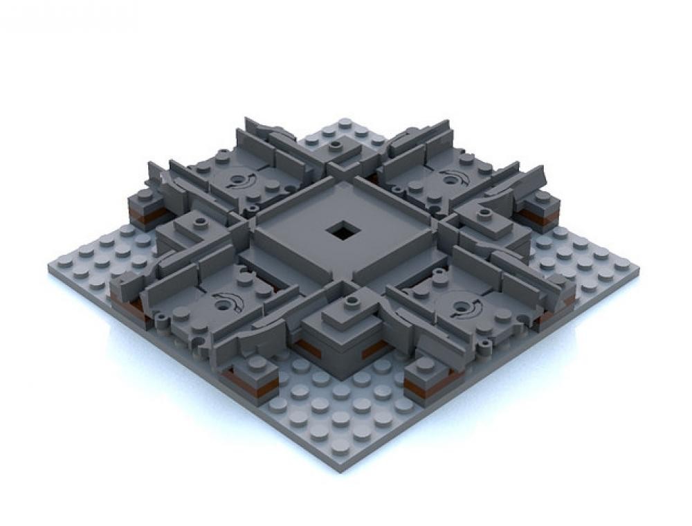 Lego 4-Way Train Crossing