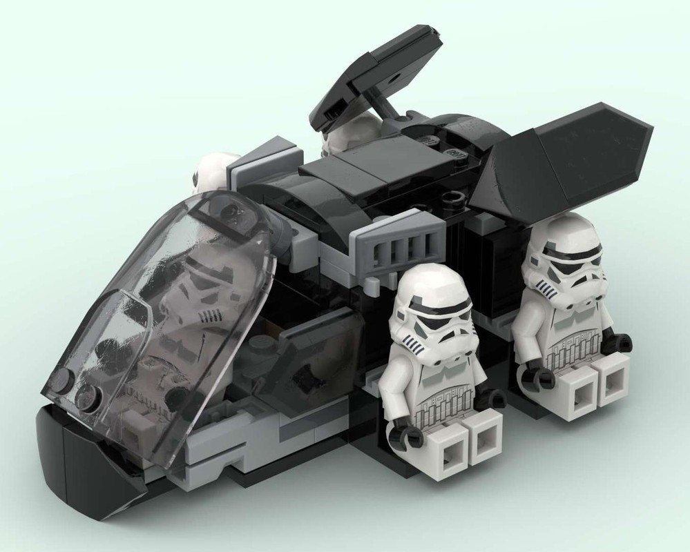 Lego Imperial Night Trooper Dropship alt build