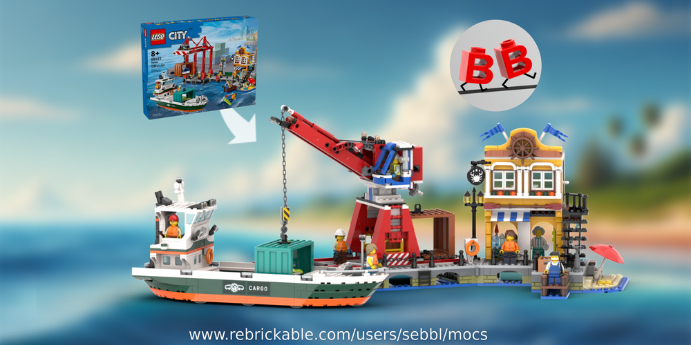 Lego 60422: Rail-Mounted Crane with 3 Functions