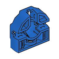 Lego Technic Pin Connector Block 3 x 3 x 1 / Blue