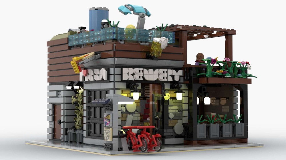 Lego Brickster's Brewery & Pizza (Modular)