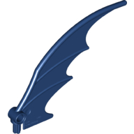 Lego Creature Body Part, Dragon Wing 8 x 10 [Plain] / Dark Blue