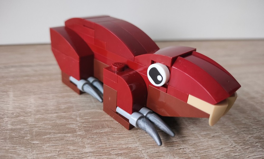 Lego Angry Mole rat from Fallout 4