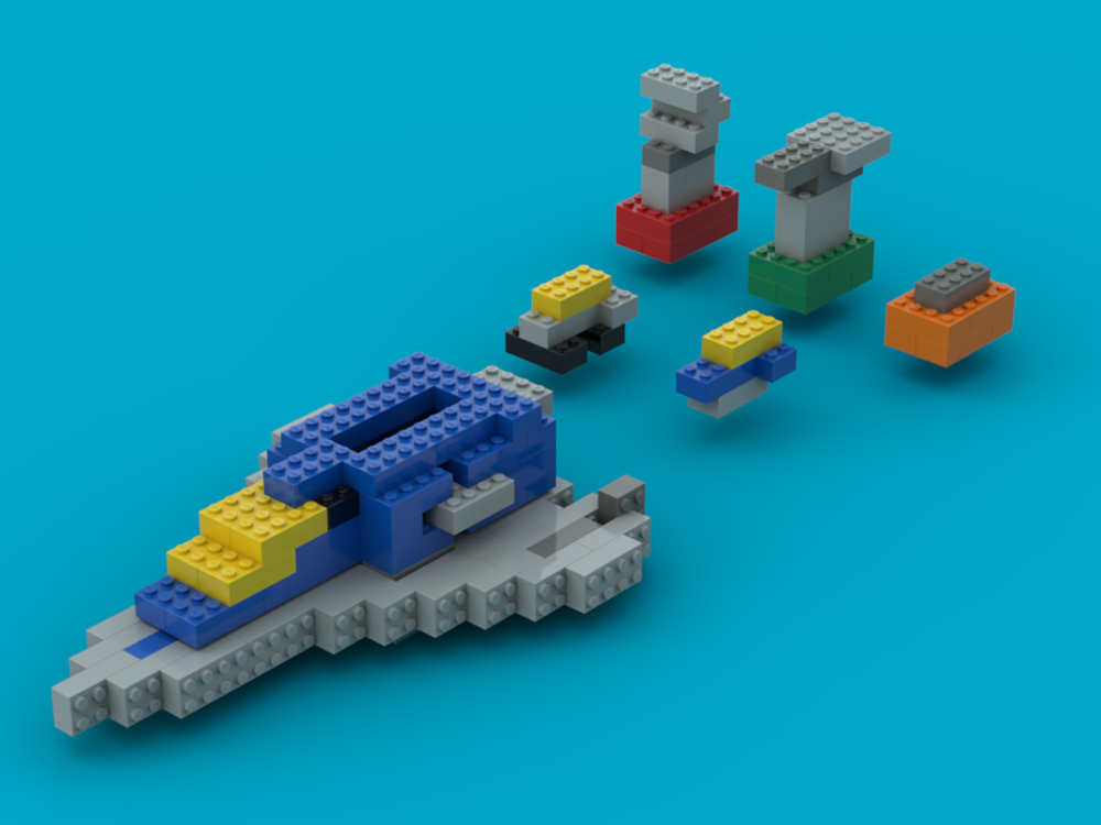 Lego 2x4 Classic Spaceship