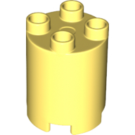 Lego Duplo Brick Round 2 x 2 x 2 / Bright Light Yellow