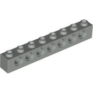 Lego Technic Brick 1 x 8 [7 Pin Holes] / Light Gray