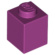 Lego Brick 1 x 1 / Magenta