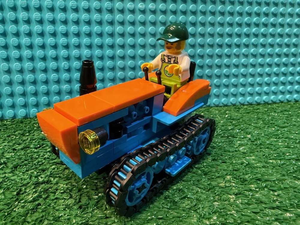 Lego Lamborghini tracked tractor, vintage style for your farm