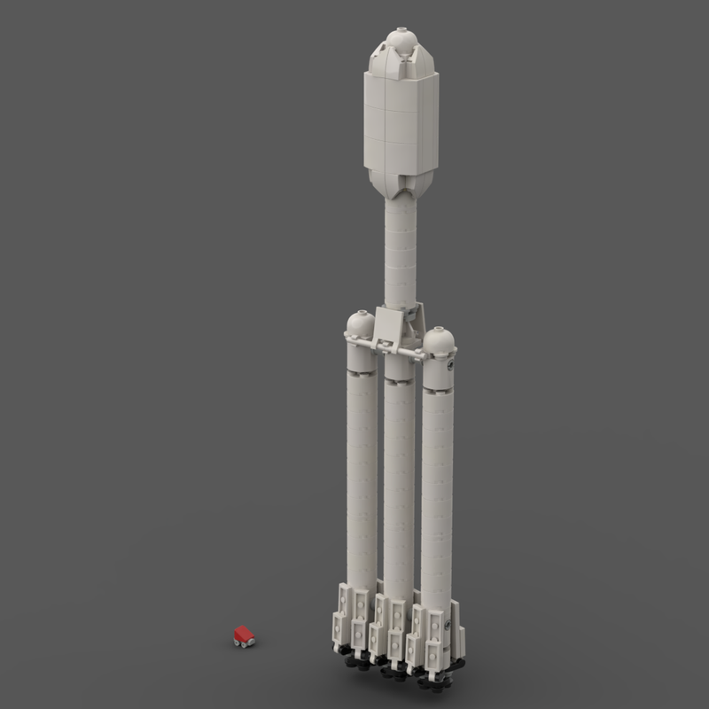 Lego Falcon Heavy w/Tesla [1:220]