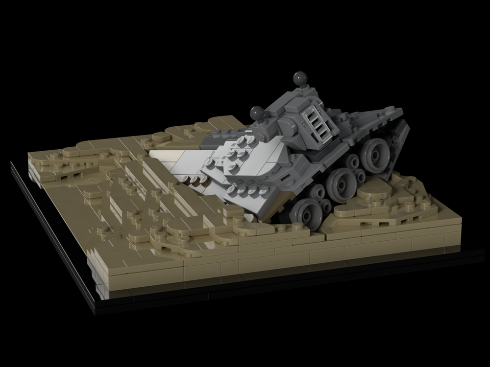 Lego Crashed on Jakku - Microscale