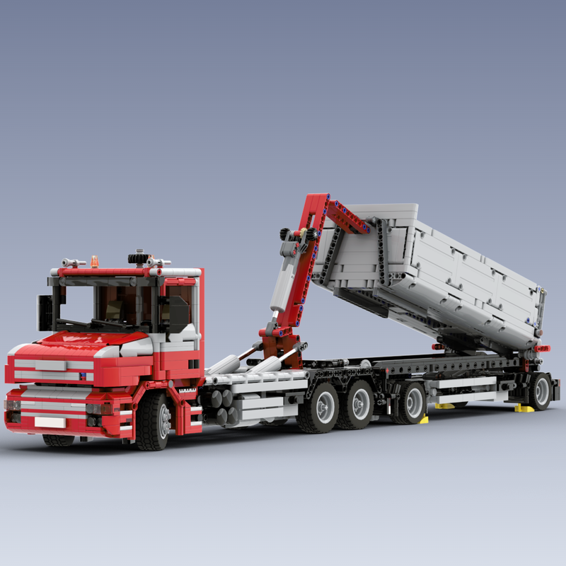 Lego Scania T114 3 axles hookloader with trailer