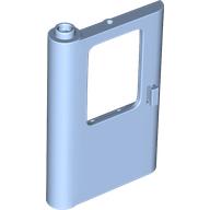 Lego Door 1 x 4 x 5 Train Left - Thick Support Bottom / Bright Light Blue