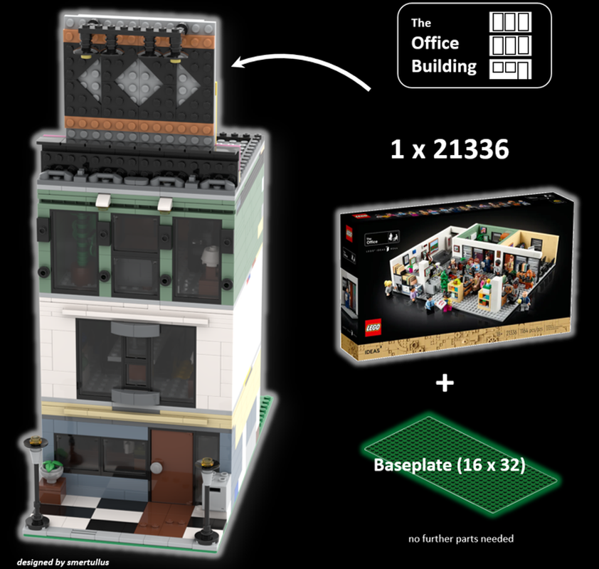 Lego The Office Building (21336 Alternative Built) LEGO MOC