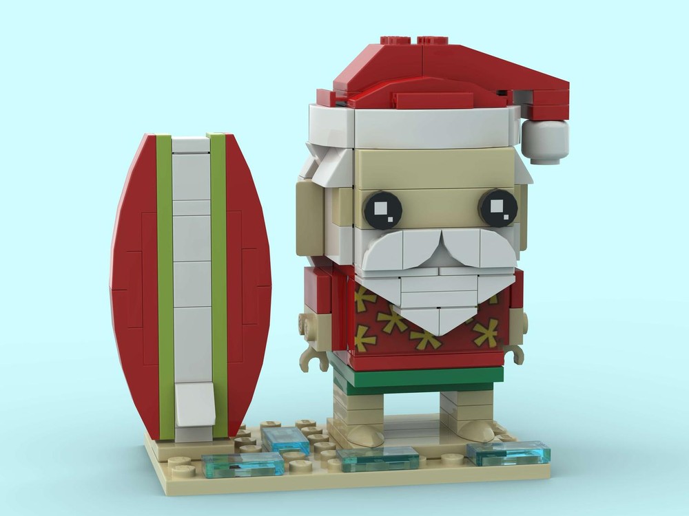 Lego Surfin Santa (Vacation Edition)