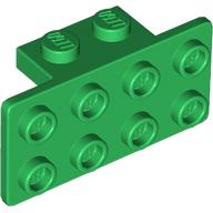 Lego Bracket 1 x 2 - 2 x 4 / Green