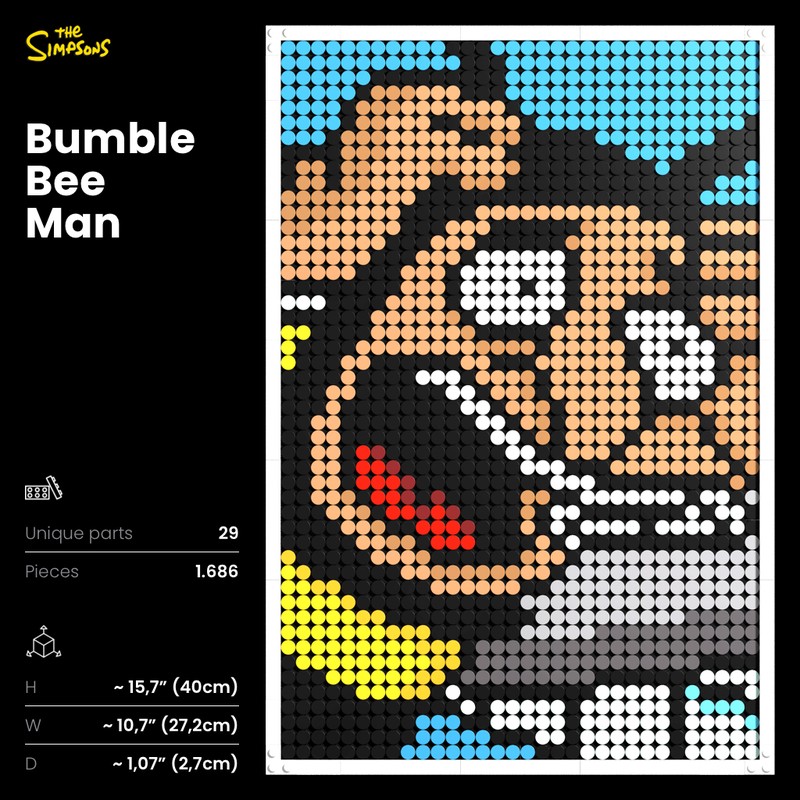 Lego [LEGO Art] The Simpsons // BumbleBee Man