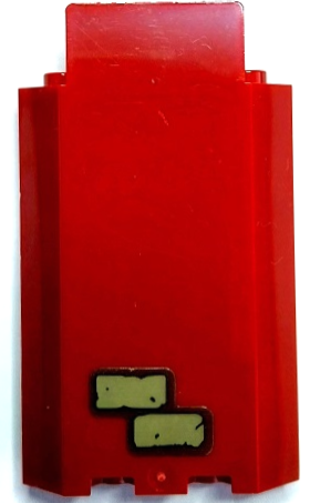 Lego Panel 3 x 3 x 6 Corner Wall without Bottom Indentations with Dark Tan Bricks Pattern 3 (Sticker) - Set 70425