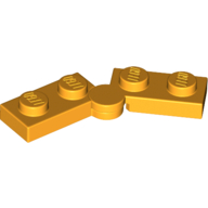 Lego Hinge Plate 1 x 4 Swivel Top / Base - Solid Clip [Complete Assembly] / Bright Light Orange